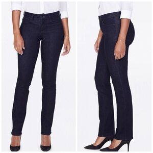 NYDJ Marilyn Straight Leg Jeans Blue Size 8 Petite